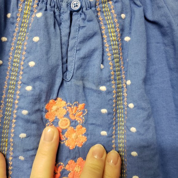 OshKosh blue floral shirt - Picture 3 of 4